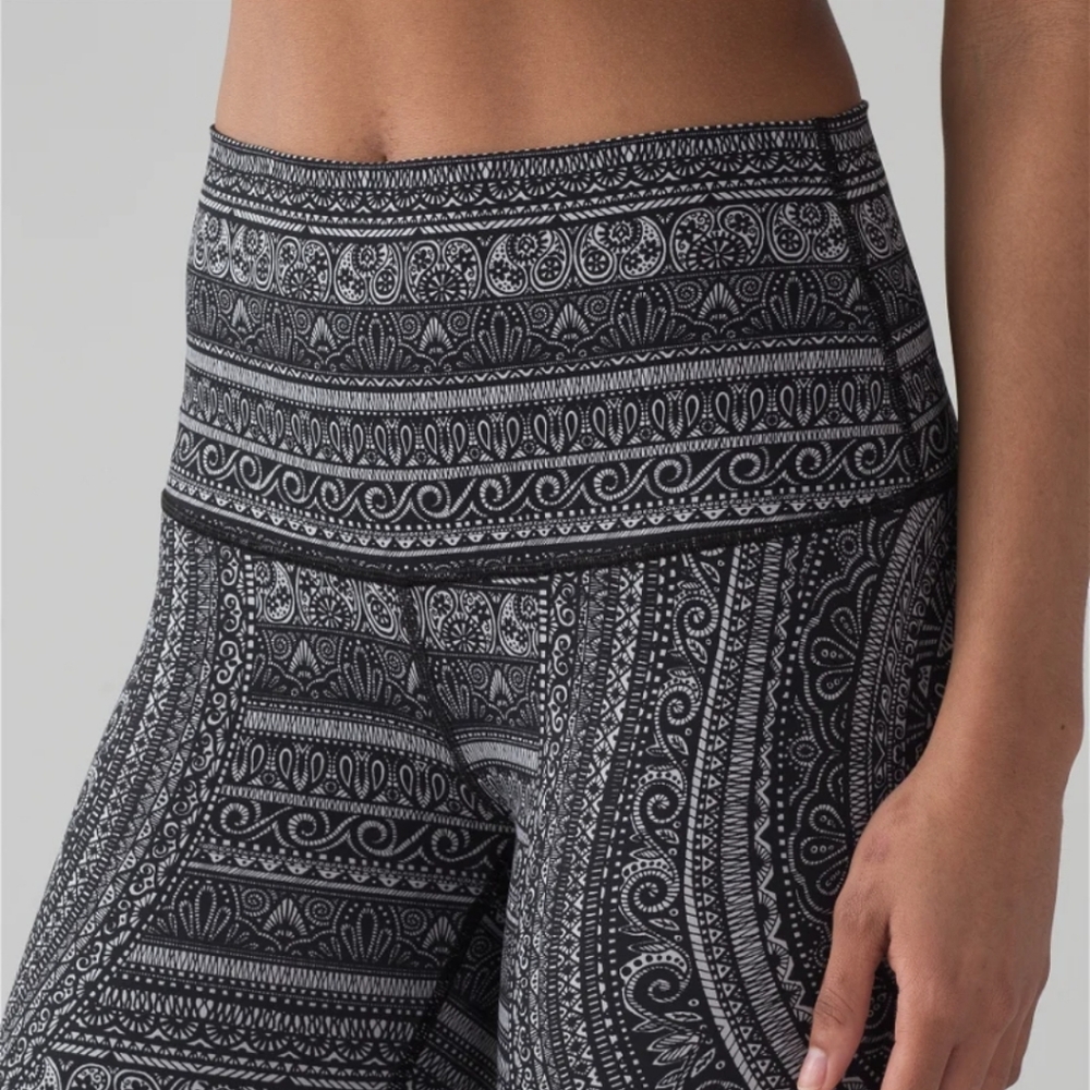 Lululemon Wunder Under Hi-Rise Tight Leggings Nulux  28 Ice Grey Black - Picture 2 of 8